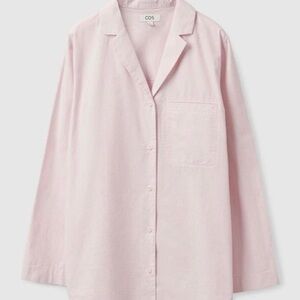COS Women's Pink and White Seersucker Pajama Top M
